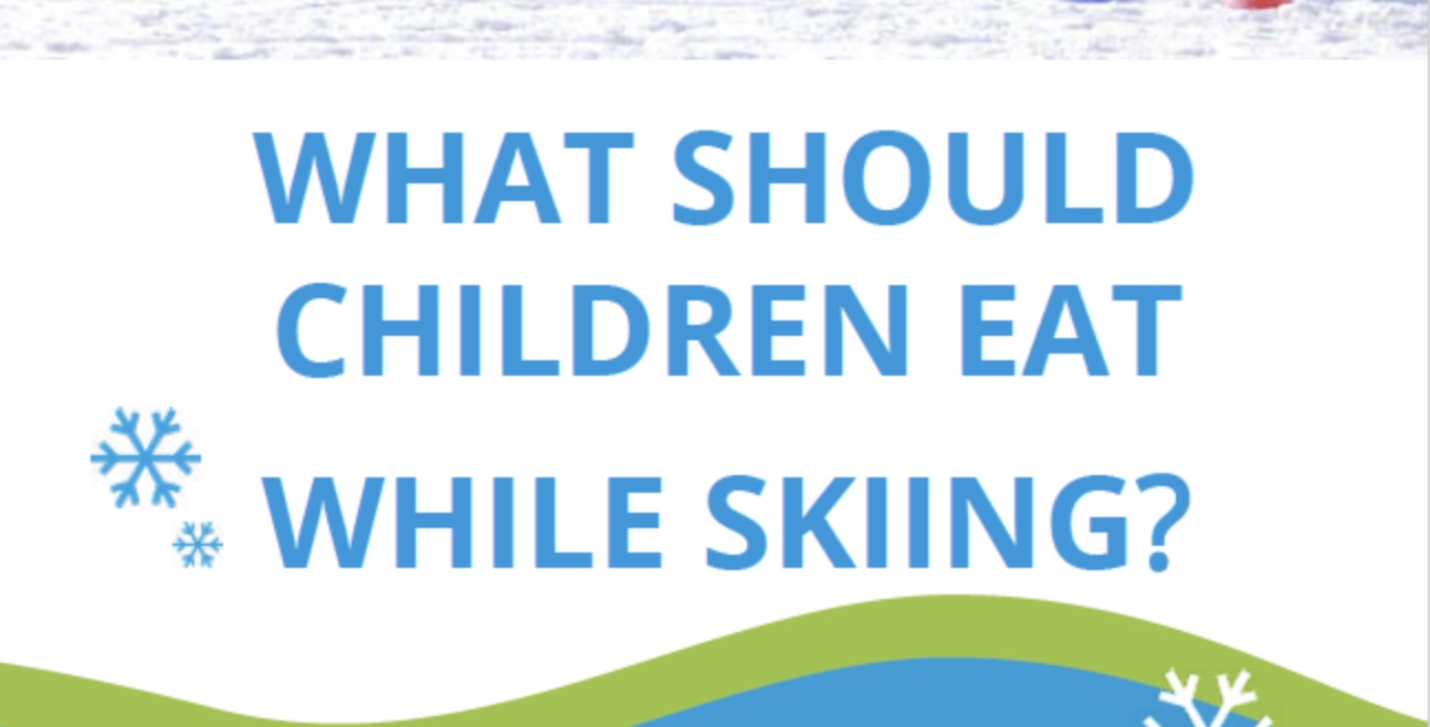 What should children eat while skiing?
